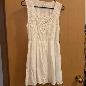 White short dress or longer top, new with tags L